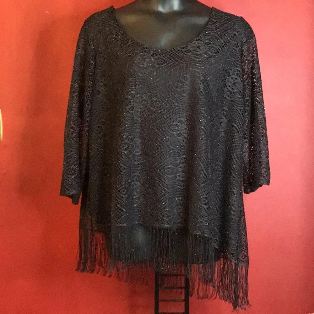 MELISSA PAIGE WOMAN GLITTER TOP SIZE 2X